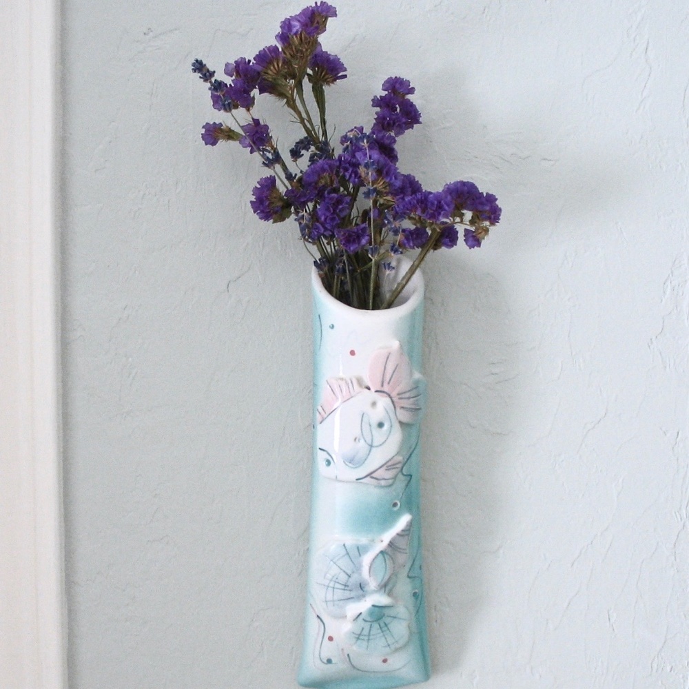 Pocket Vase, Wall Hanging, Handmade Pottery, 90’s